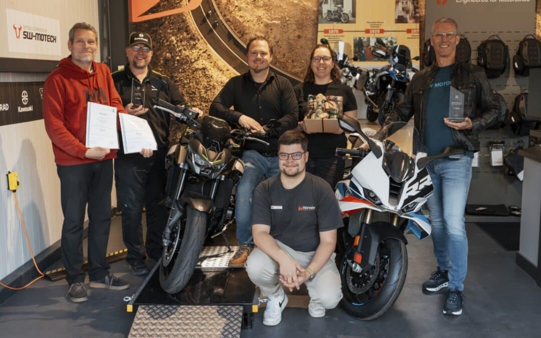 Ausgezeichnet: Hänsle siegt bei Kawasaki und BMW